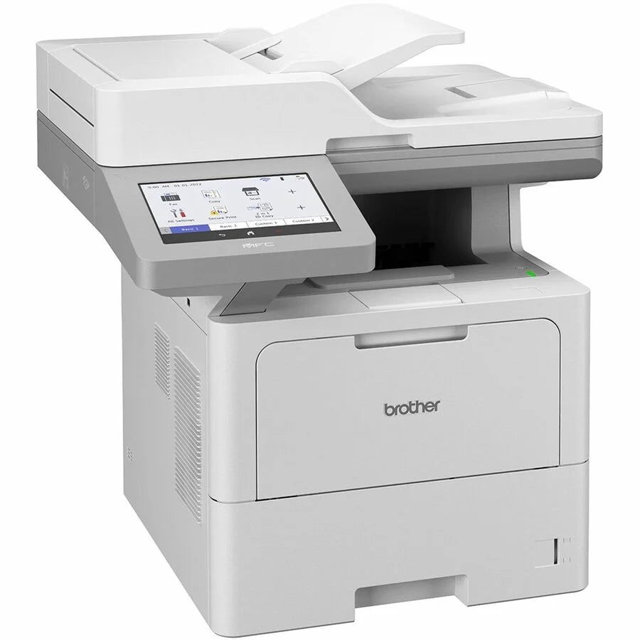 Wireless Laser Multifunction Printer Monochrome Copier Fax Printer Scanner 52 ppm Mono Print 1200 x 1200 dpi Print Automatic Duplex Print Color Flatbed Scanner M733