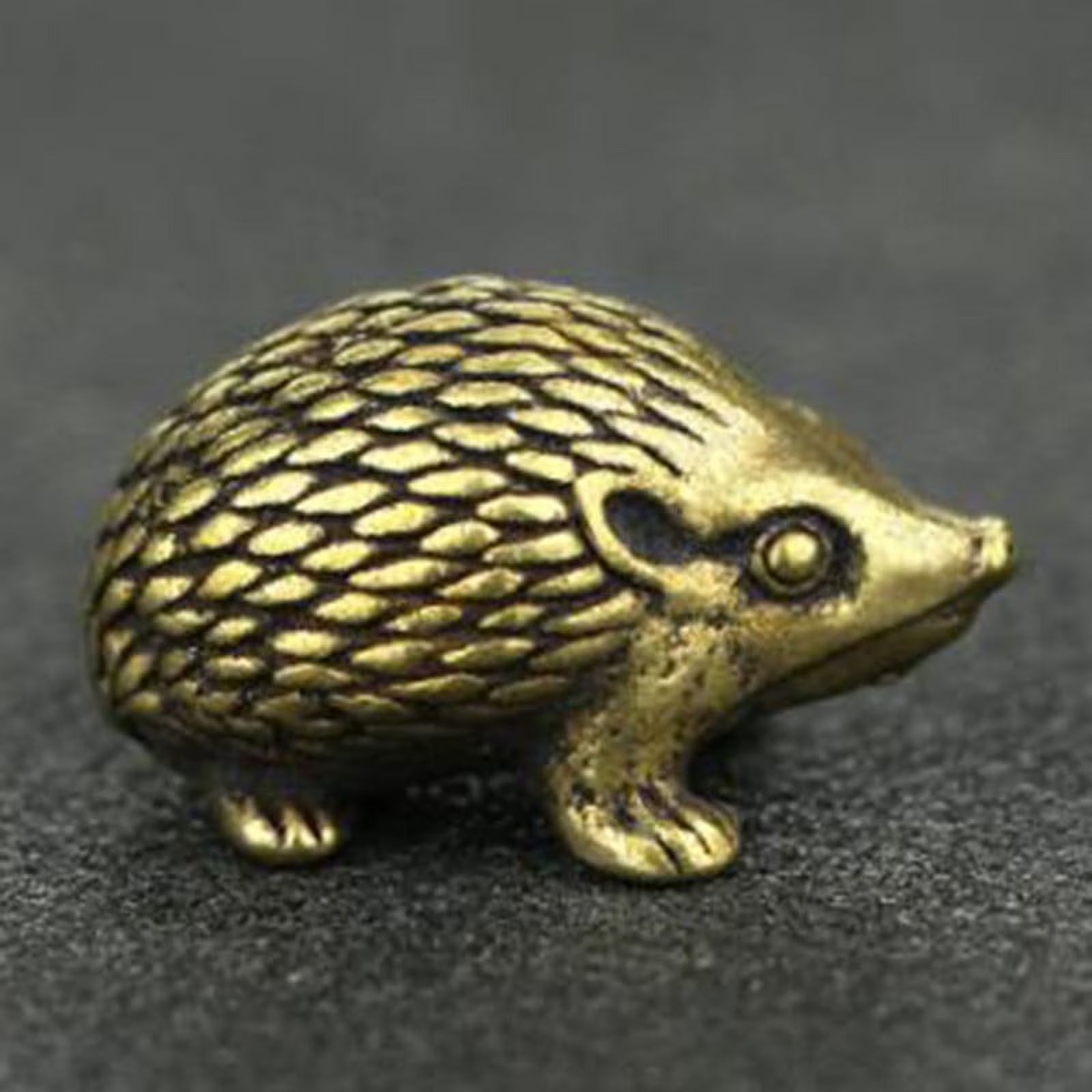Vintage Brass Hedgehog Statue Ornament B302