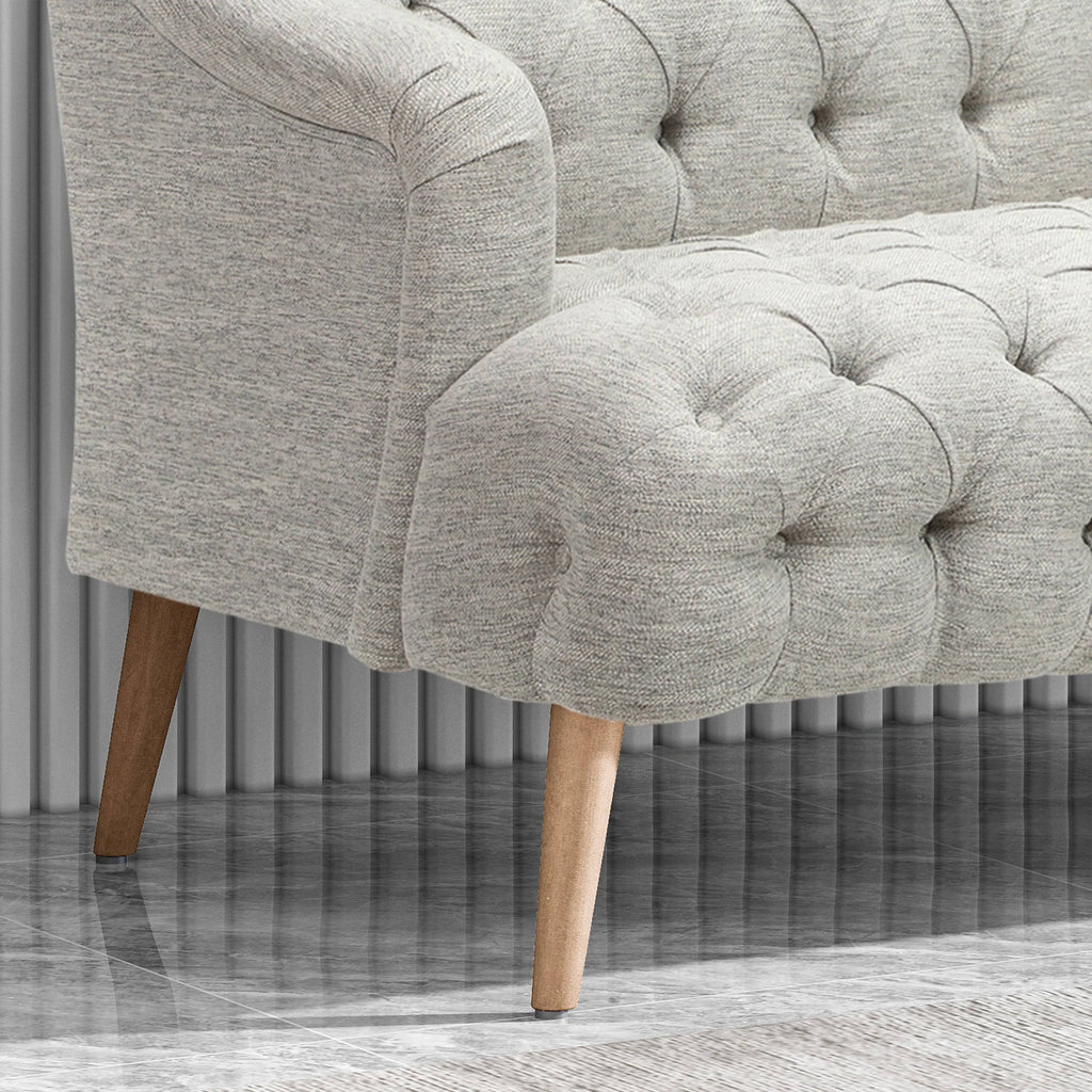 Light Blue Fabric 3 Seater Sofa D3530