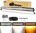 Curved Amber White Strobe LED Light Bar 50 Inch 288W P6915