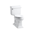 White 2-Piece 1.6 GPF Single Flush Elongated Toilet D606