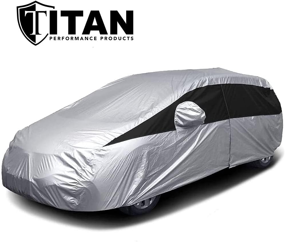 Lightweight Poly 210T Waterproof Car Cover for Hatchbacks 165-181", Pack of 2 I245