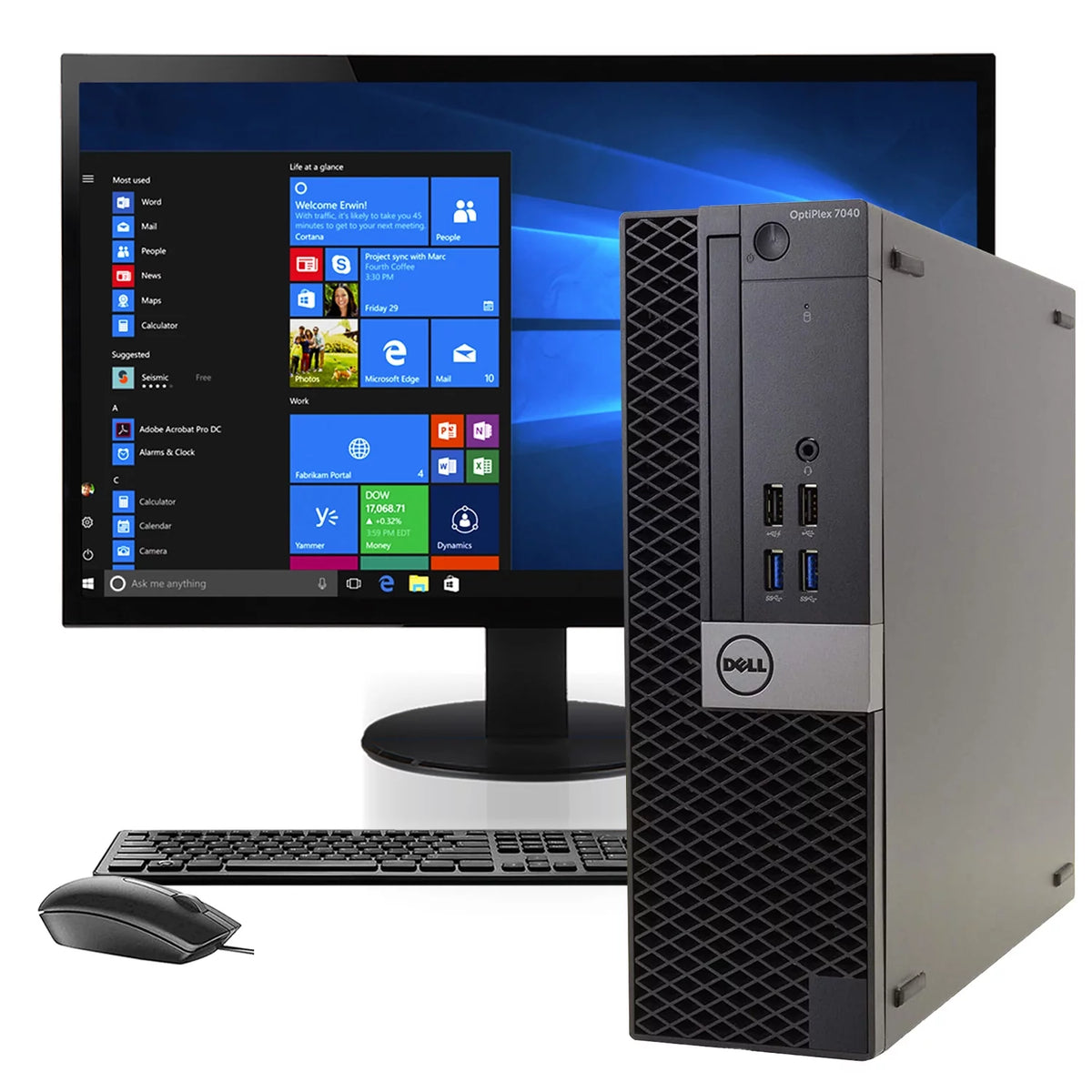Small Business PC with 22" LCD Monitor, Core i5-6500, 8GB RAM, 1 TB, Windows 10 Home F60080