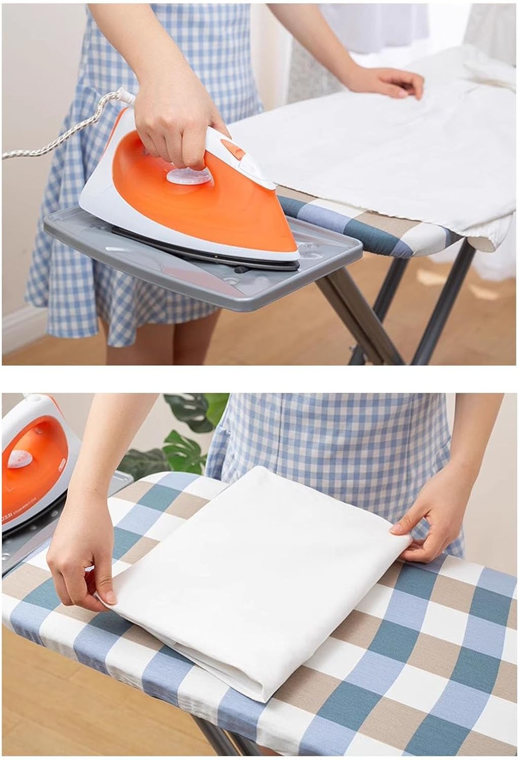 Compact Full-Size Folding Ironing Board with Iron Stand T44885