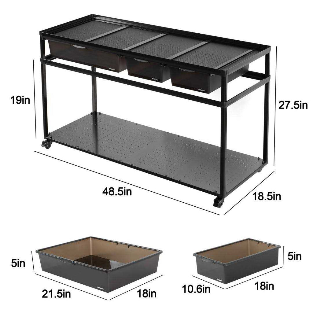 48 inch Terrarium Cabinet with Breeding Boxes D381