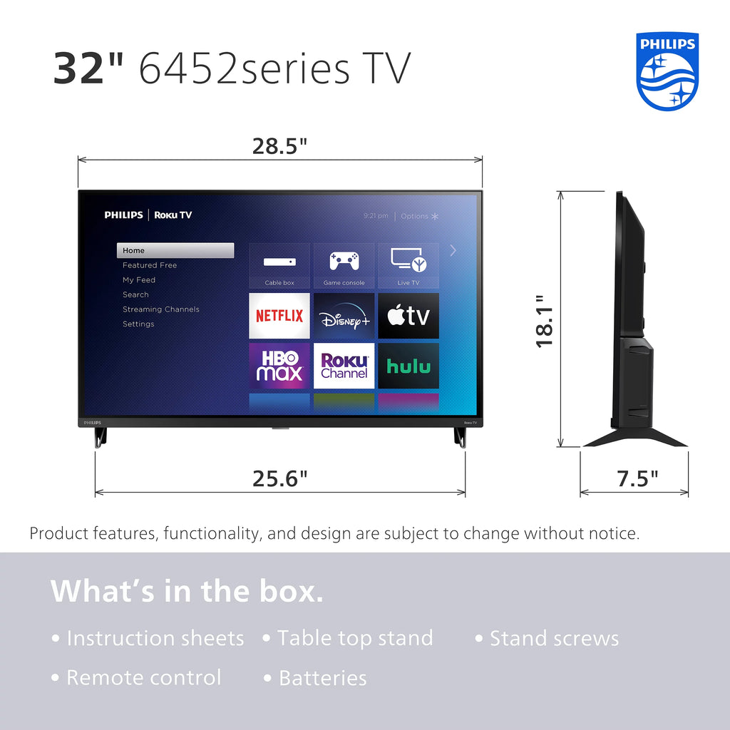 32" HD Smart LED TV W10051