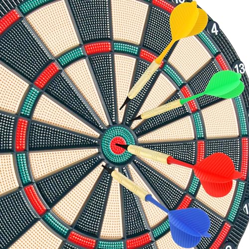 12 Pcs Soft Tip Darts Set with 100 Black 2BA Replacement Tips K846098