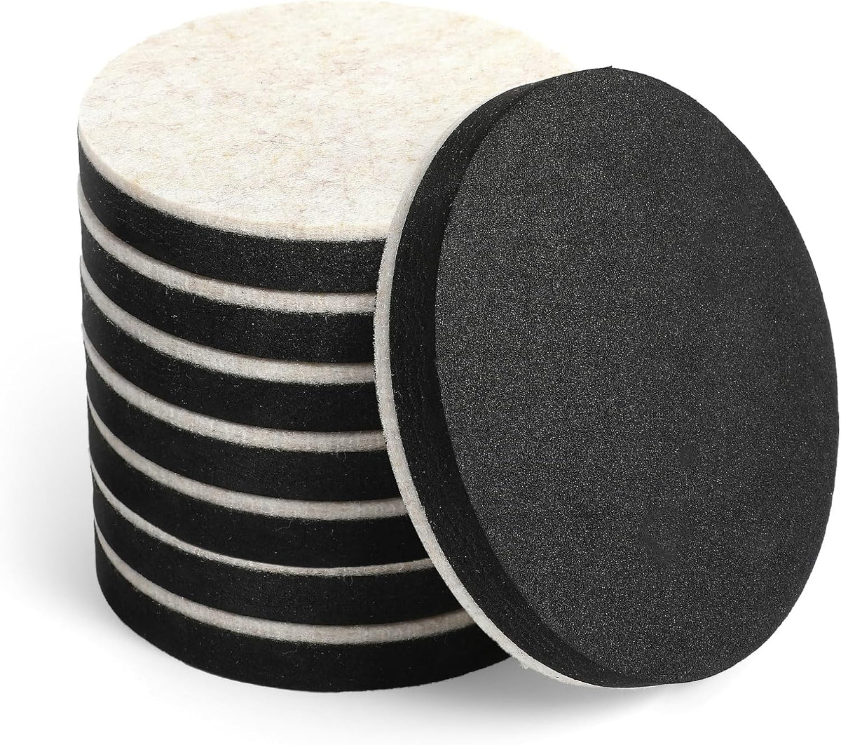 8Pcs 3.5 Inches Reusable Heavy Duty Furniture Sliders J872659