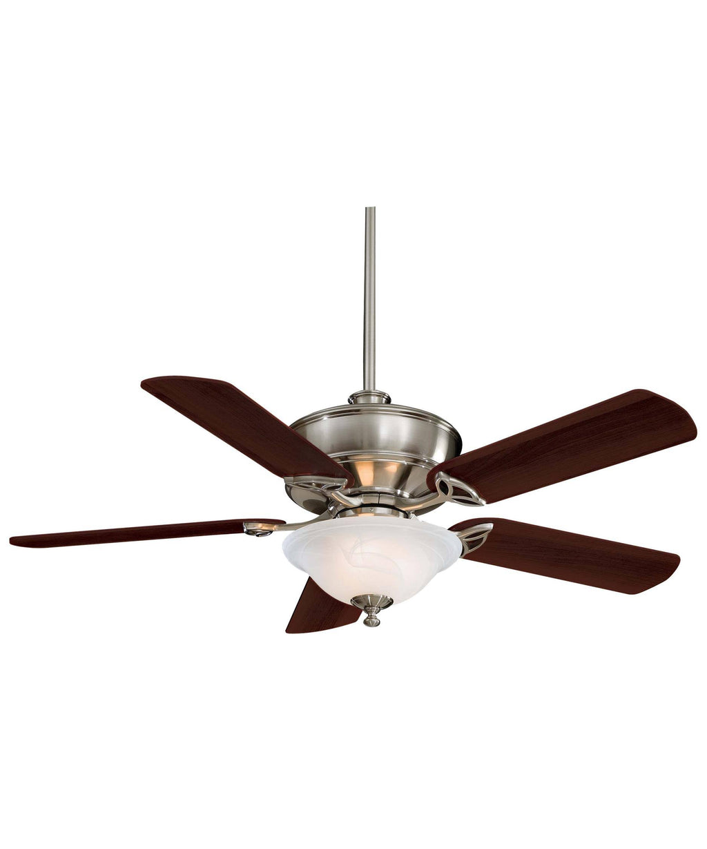 52x22 Brushed Nickel Ceiling Fan with Light O69296