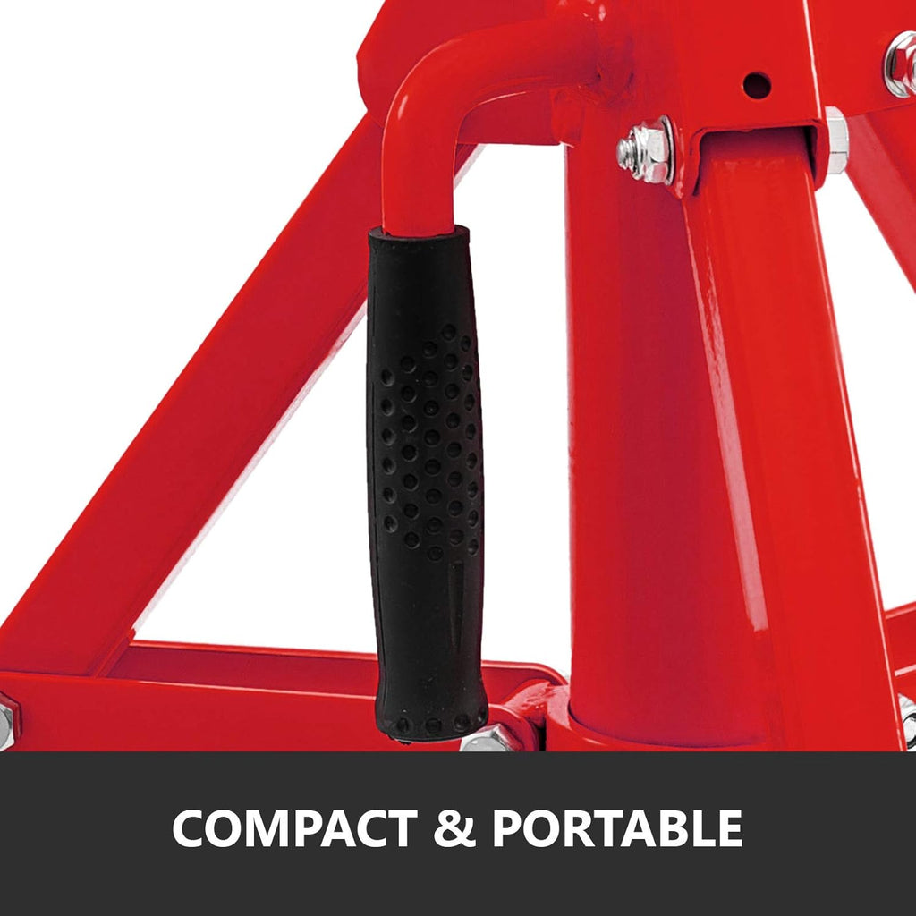 V Head Pipe Stand, Adjustable Height 20-37, 2500 lb. Load Capacity, Carbon Steel R591