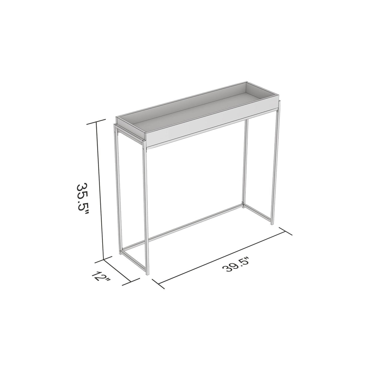 Dark Taupe Console Table G33280