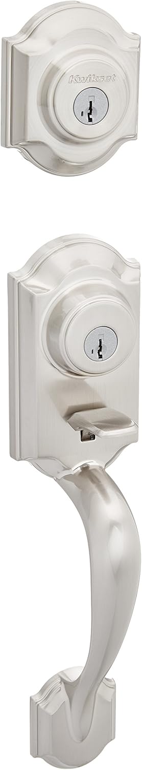 Satin Nickel Single Cylinder Handleset with SmartKey R4060