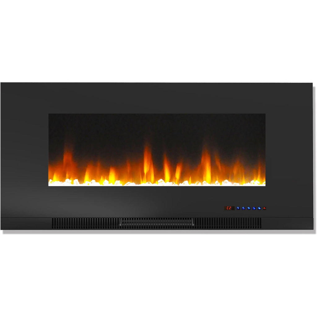Black Wall-Mount Electric Fireplace B9125