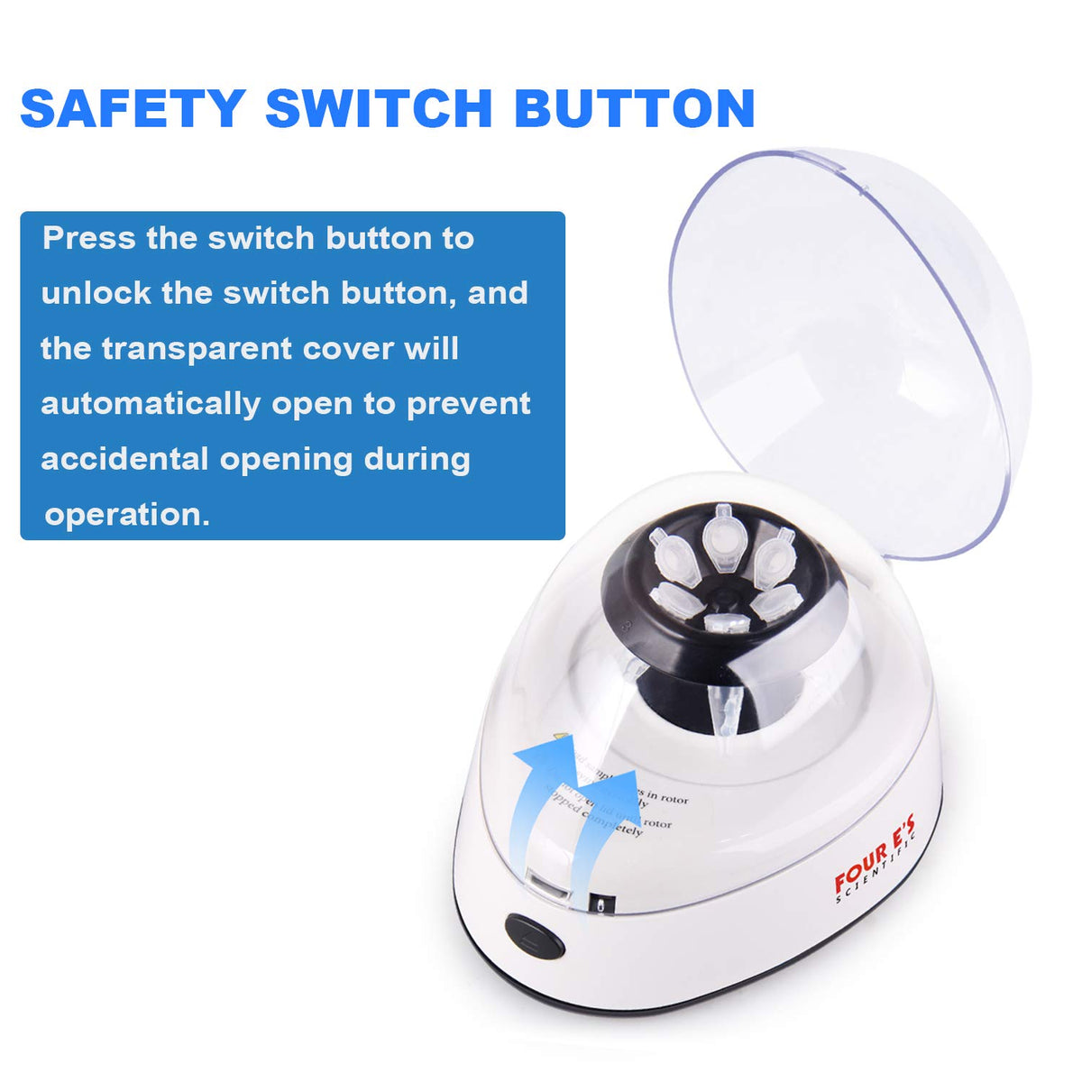 Mini Centrifuge 5400rpm with 2 Interchangeable Rotors W595