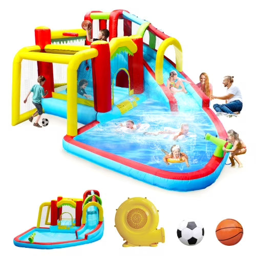 7 in1 Inflatable Water Park Bouncer with Splash Pool P431
