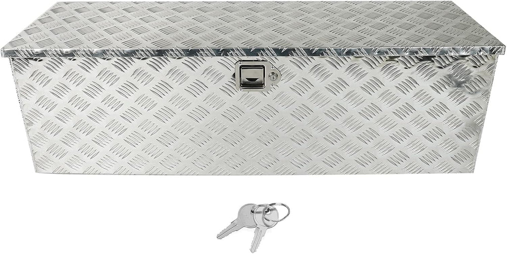Truck Bed Tool Box Aluminum 48 X 15 X 15 Inch Silver V3287