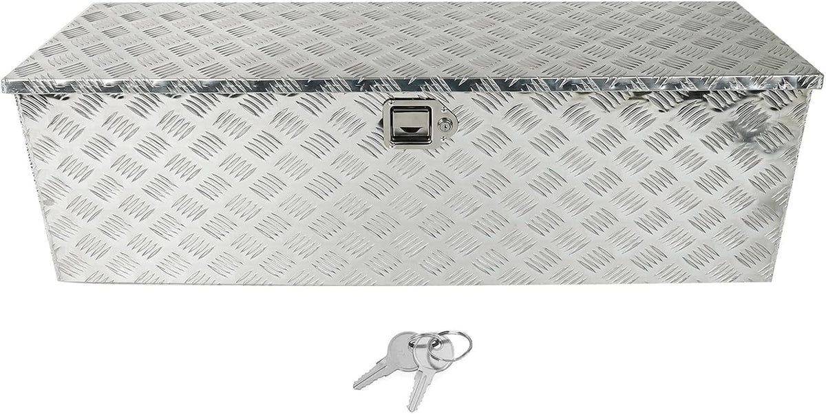 Truck Bed Tool Box Aluminum 48 X 15 X 15 Inch Silver V3287