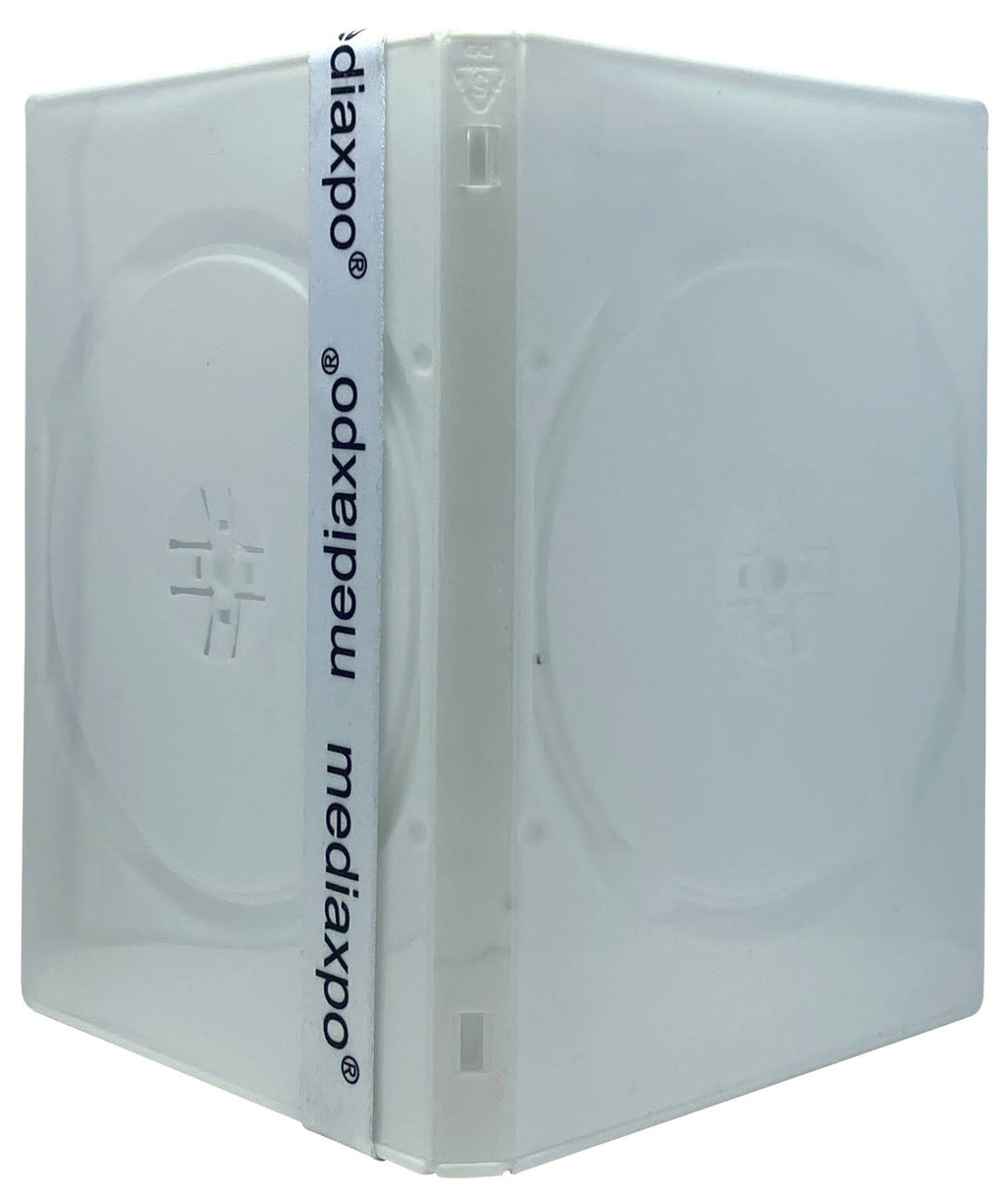 100 Standard White Quad 4 Disc DVD Cases R31419