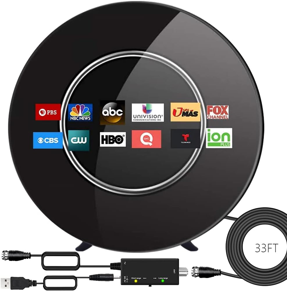 HD TV Antenna with Smart Amplifier Signal Booster P1943