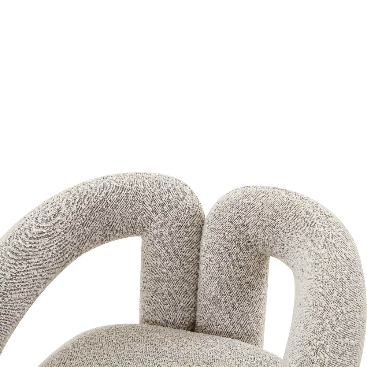 Grey Boucle Accent Chair E499