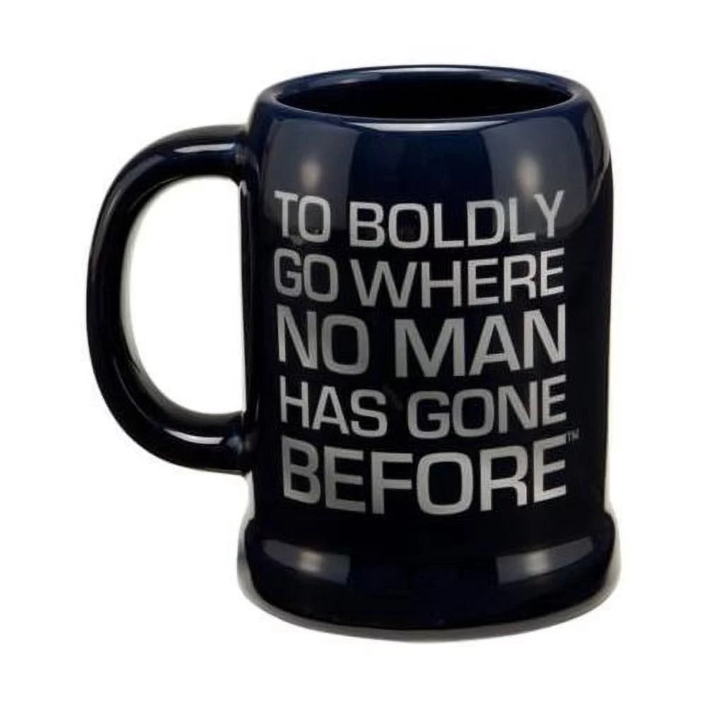 20 Oz Ceramic Stein Blue E3405