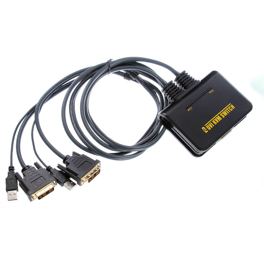 2 Port USB2.0 DVI-D KVM Switch with Cable P11058