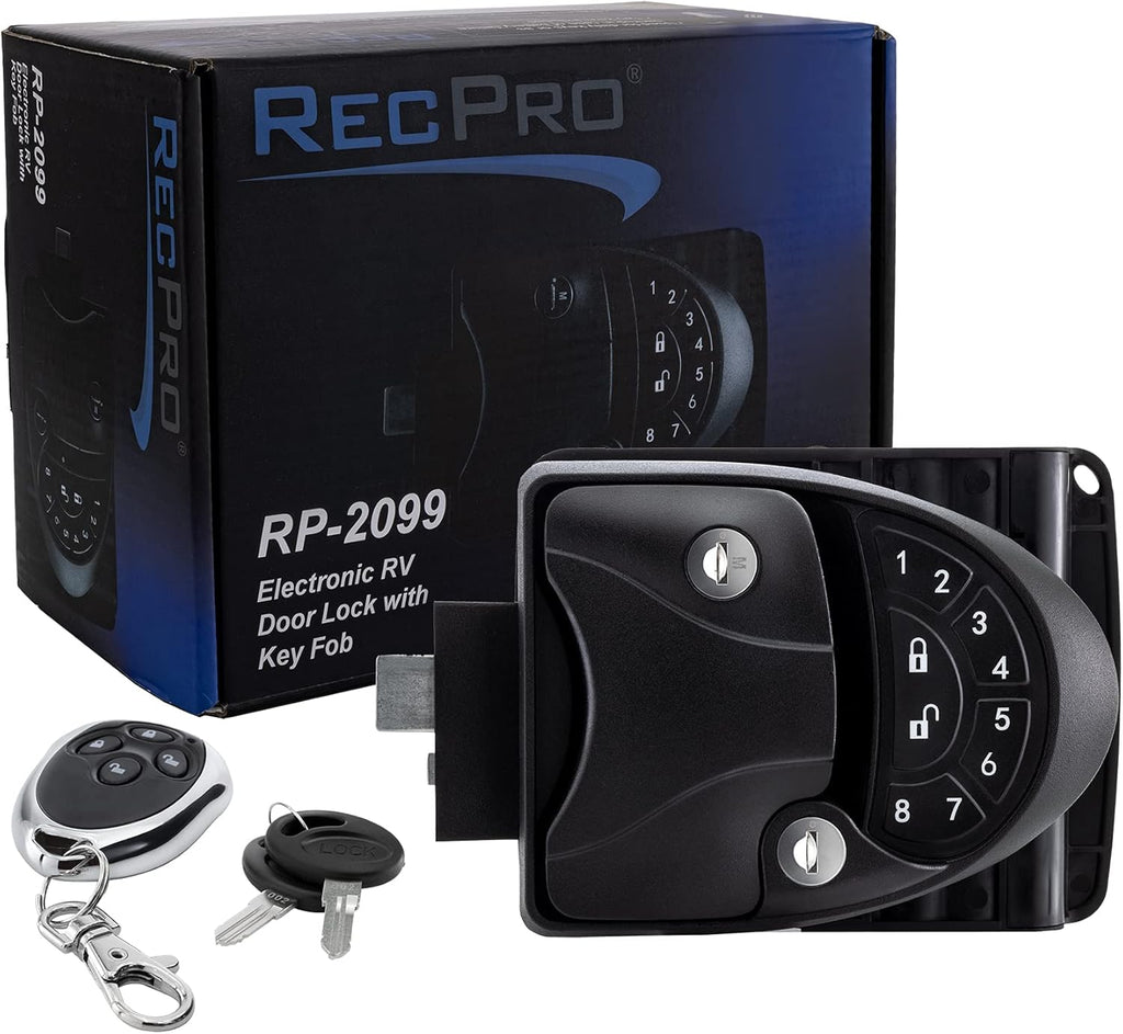 RV Keyless Entry Door Lock with Deadbolt and Integrated Keypad U72083