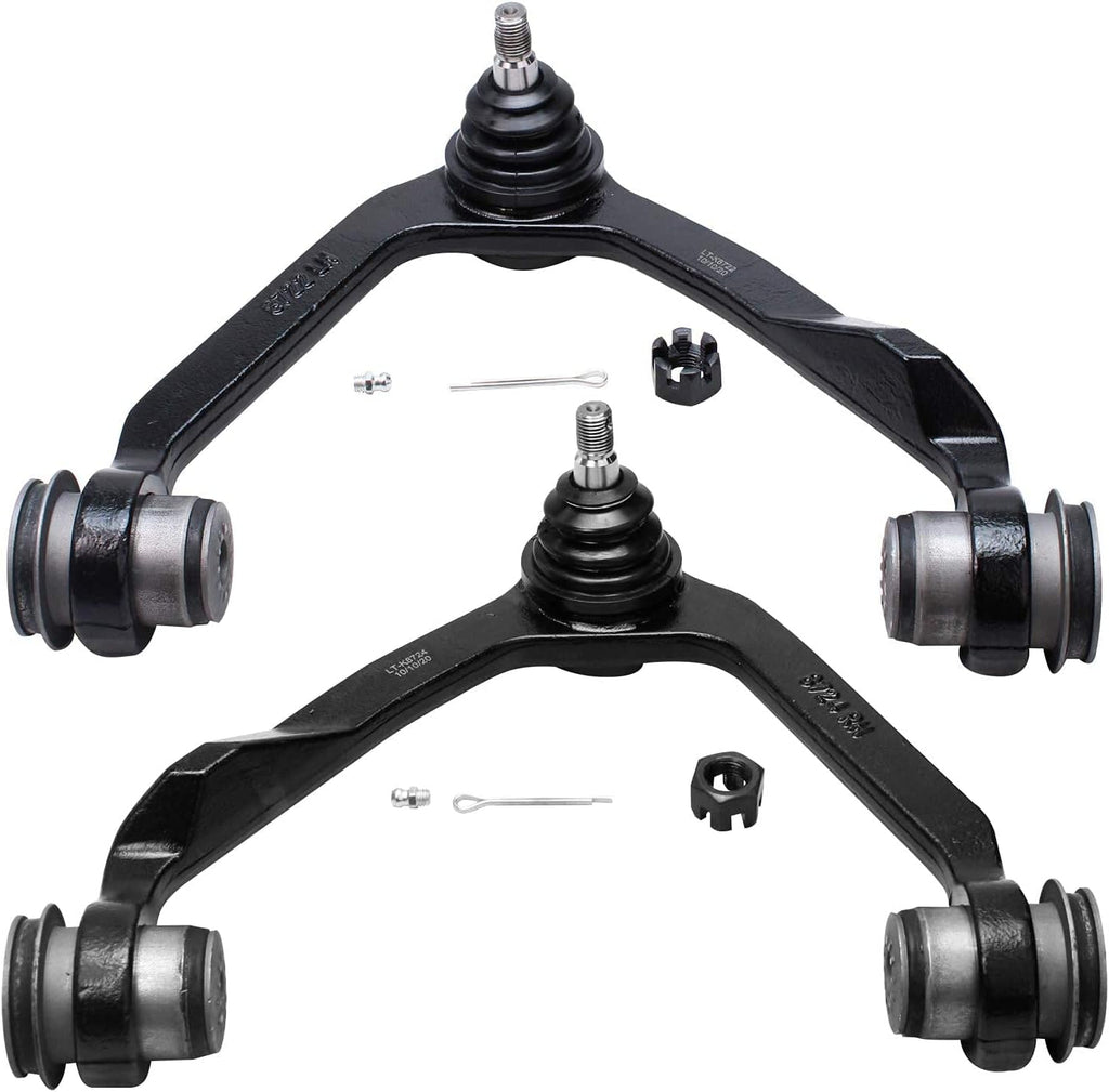 Front Shocks Absorber Assembly with Upper Control Arm with Ball Joint Suspension Kit 4pc Set I772978