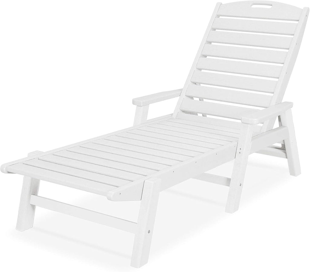 White Nautical Arms Chaise G16496