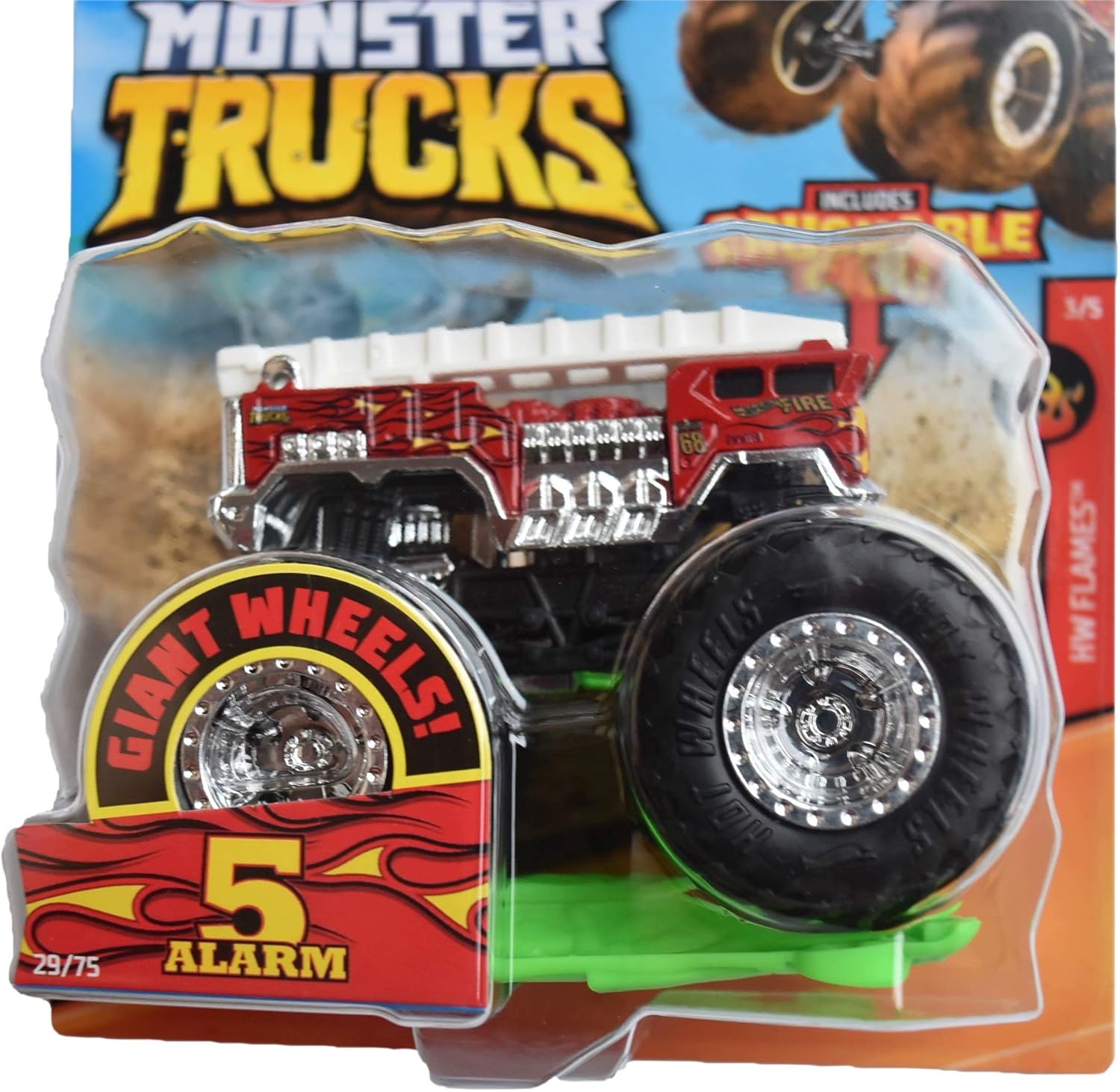 1:64 Scale Red Monster Truck V343615