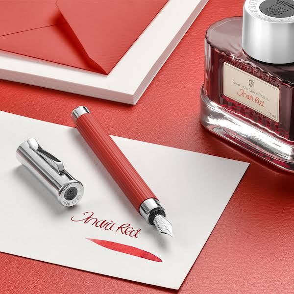 Fountain Pen India Red Broad N555