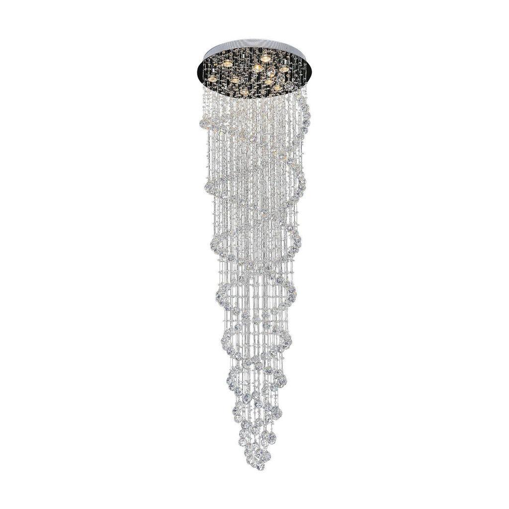 9 Light Flush Mount with Chrome Finish I776