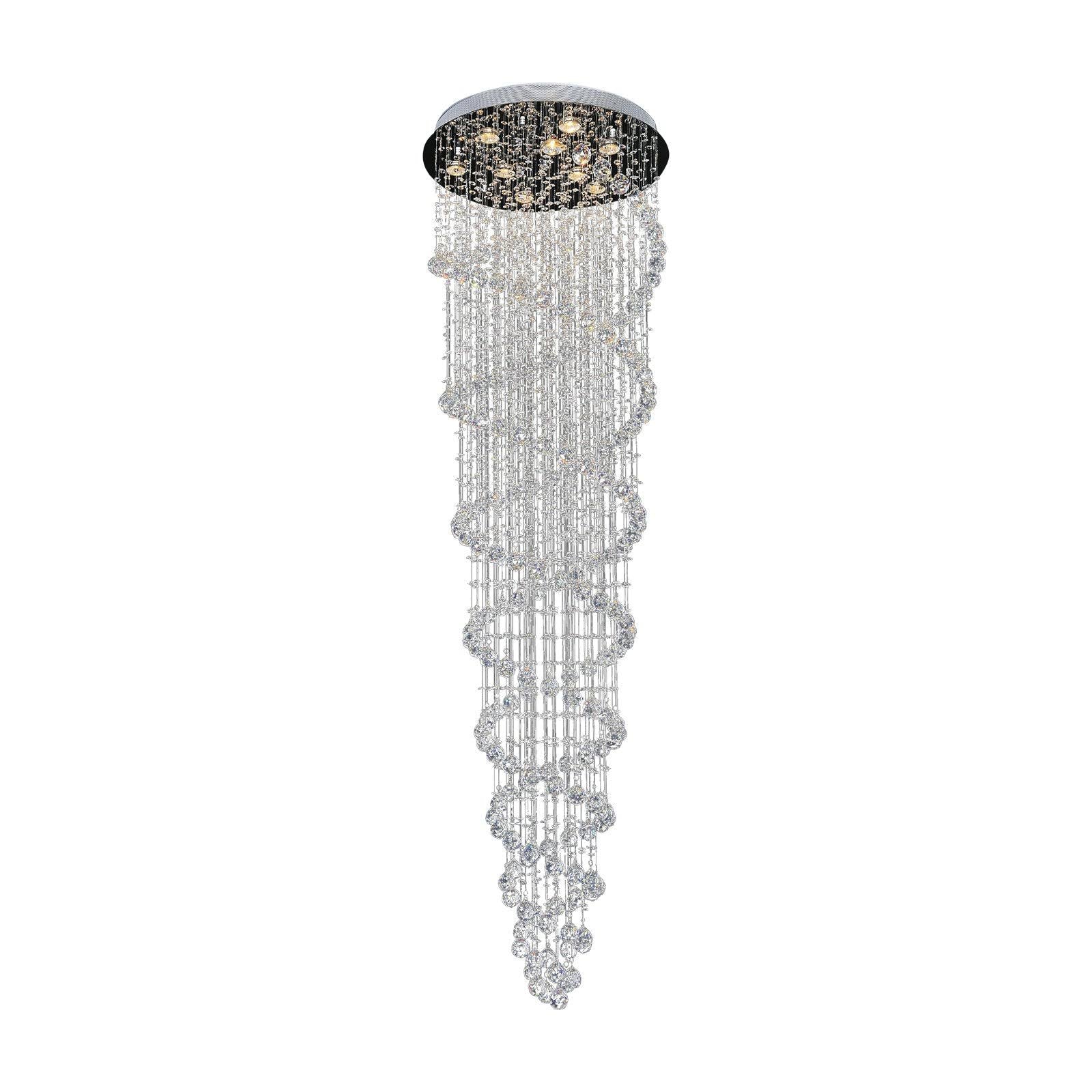 9 Light Flush Mount with Chrome Finish I776