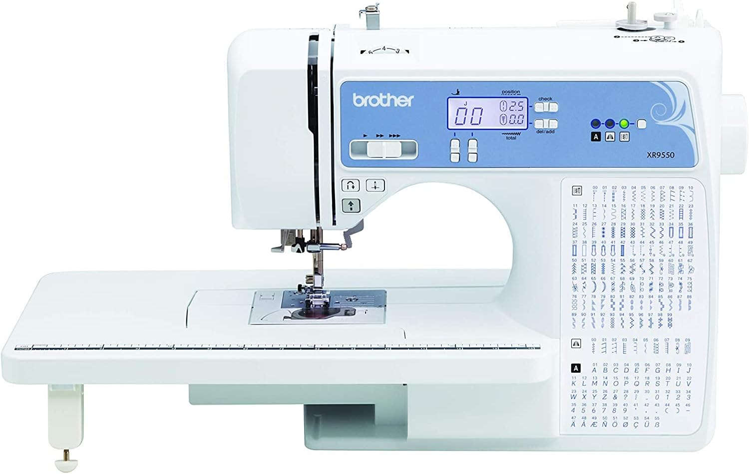 Computerized Sewing and Quilting Machine with 165 Built-in Stitches and LCD Display Y20656