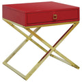 Red Two-Tone End Table N21048