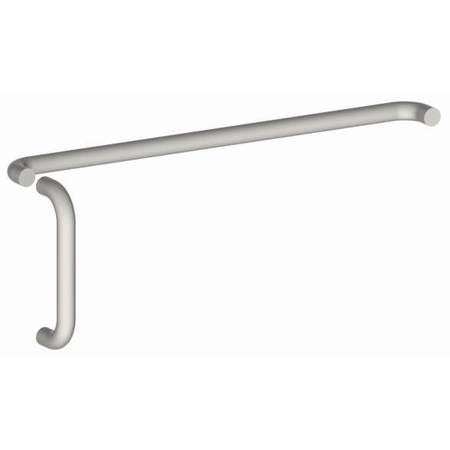 Satin Stainless Steel Door Pull and Push Set K60259