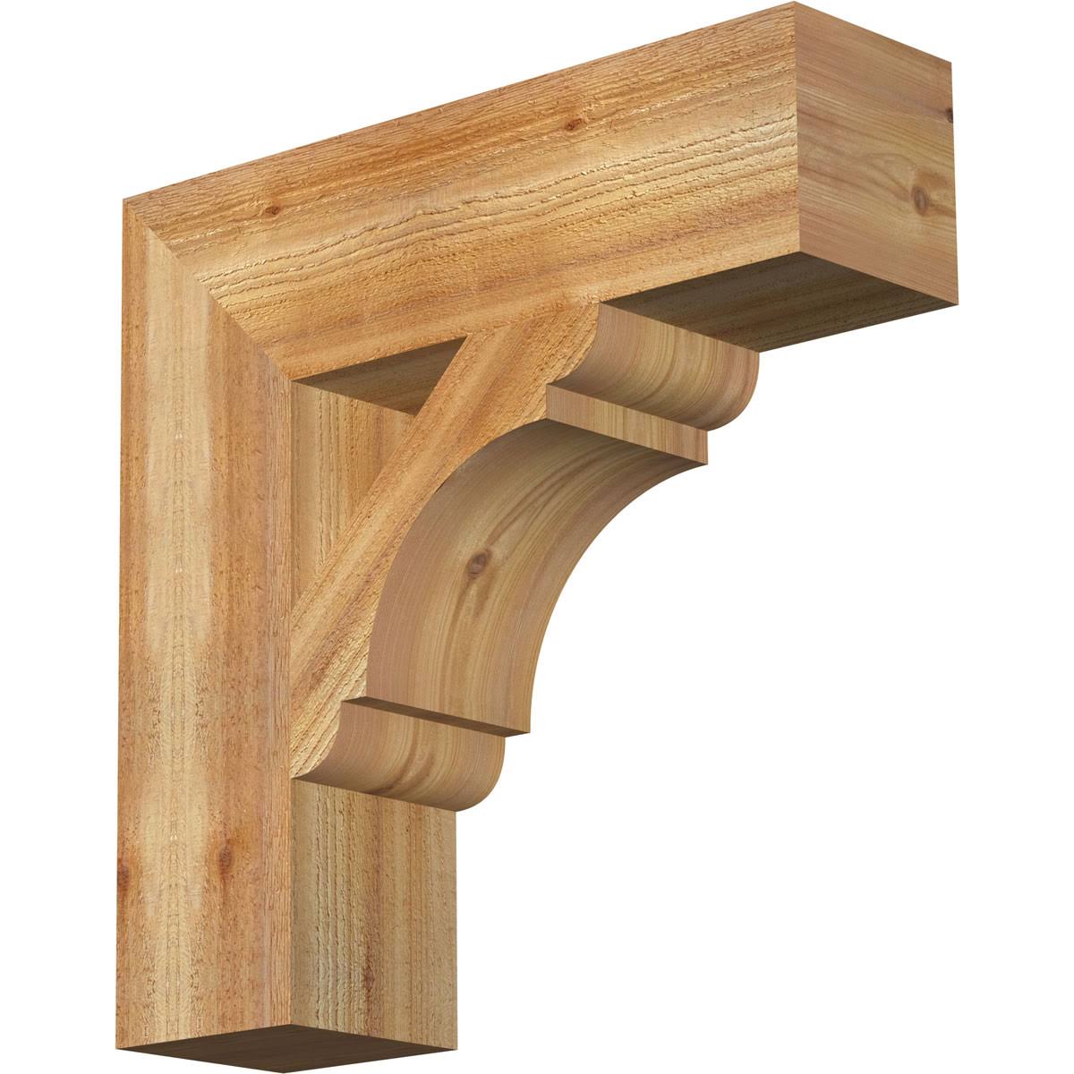 6x22W x 22x22D x 22x22H Western Red Cedar Bracket C102
