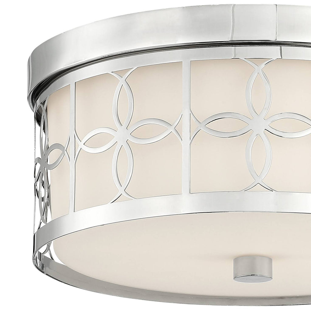 Polished Nickel 2 Light Ceiling Mount Q807993