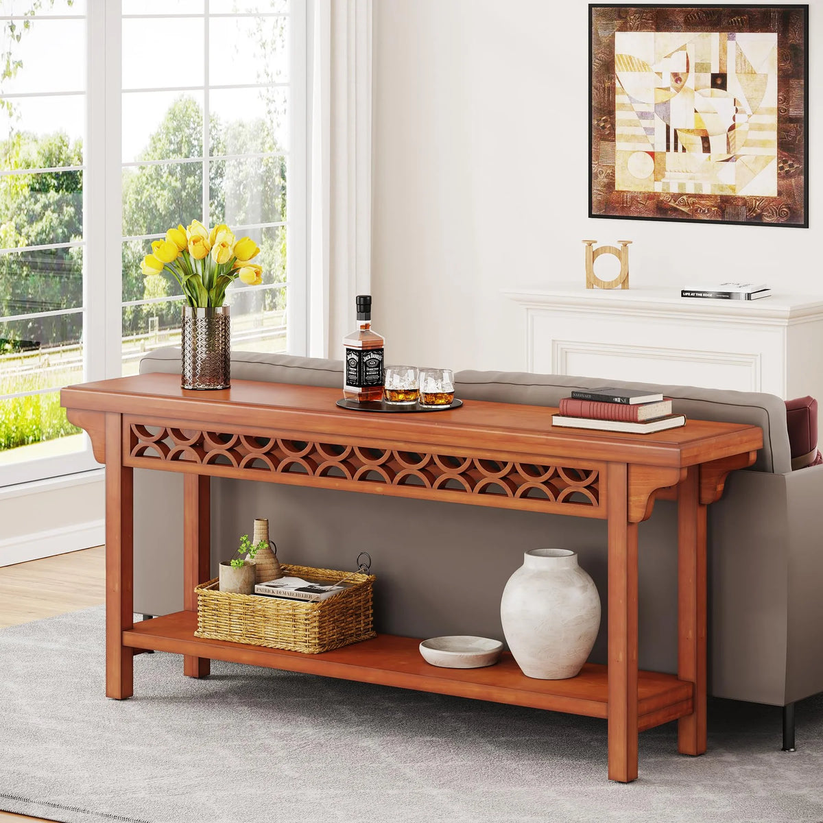 70.8 inch Solid Wood Console Table M984