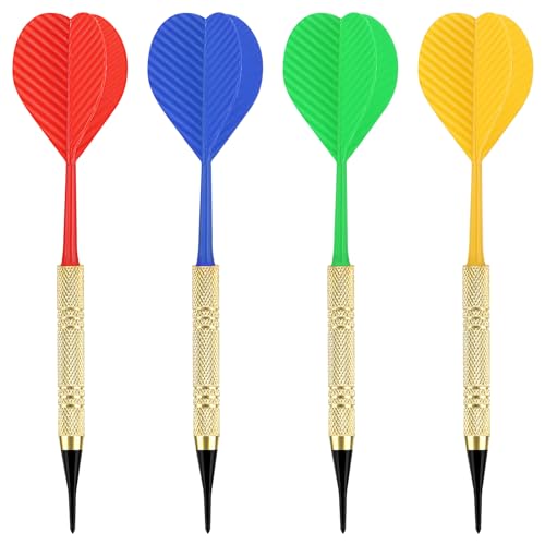 12 Pcs Soft Tip Darts Set with 100 Black 2BA Replacement Tips K846098