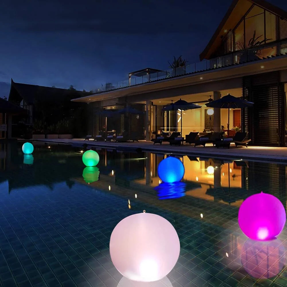 Glow PVC Inflatable LED Light Up Beach Ball with Remote Control E987