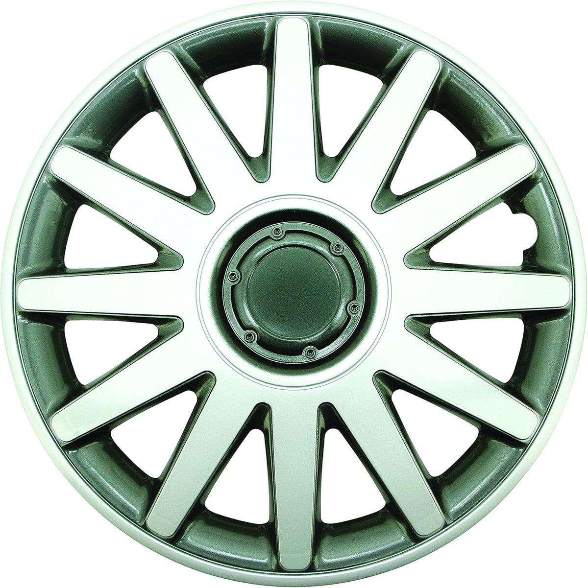 Silver 15" ABS Wheel Cover Pack of 4 R516587