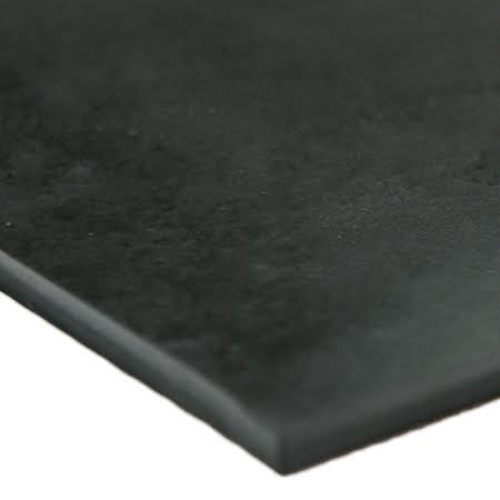 Neoprene 1/8 in. Thick x 36 in. Length x 48 in. Width Rubber Sheet, Black Z95951