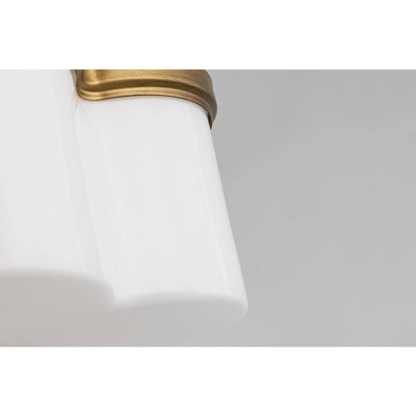 Aged Brass 2 Light Flush Mount Y712