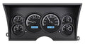 Black Alloy Analog Dash Gauges W8975