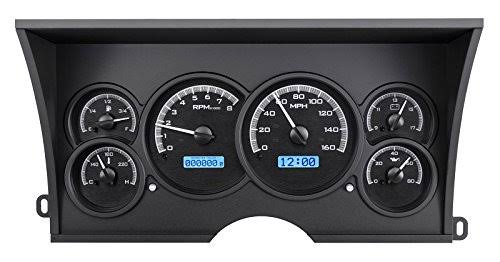 Black Alloy Analog Dash Gauges W8975