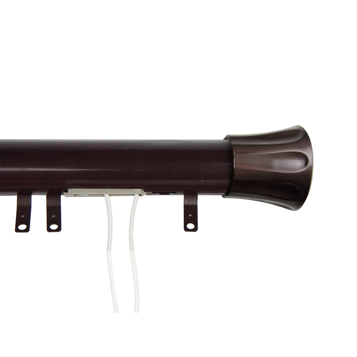 Satin Nickel Flare Decorative Traverse Rod A39328