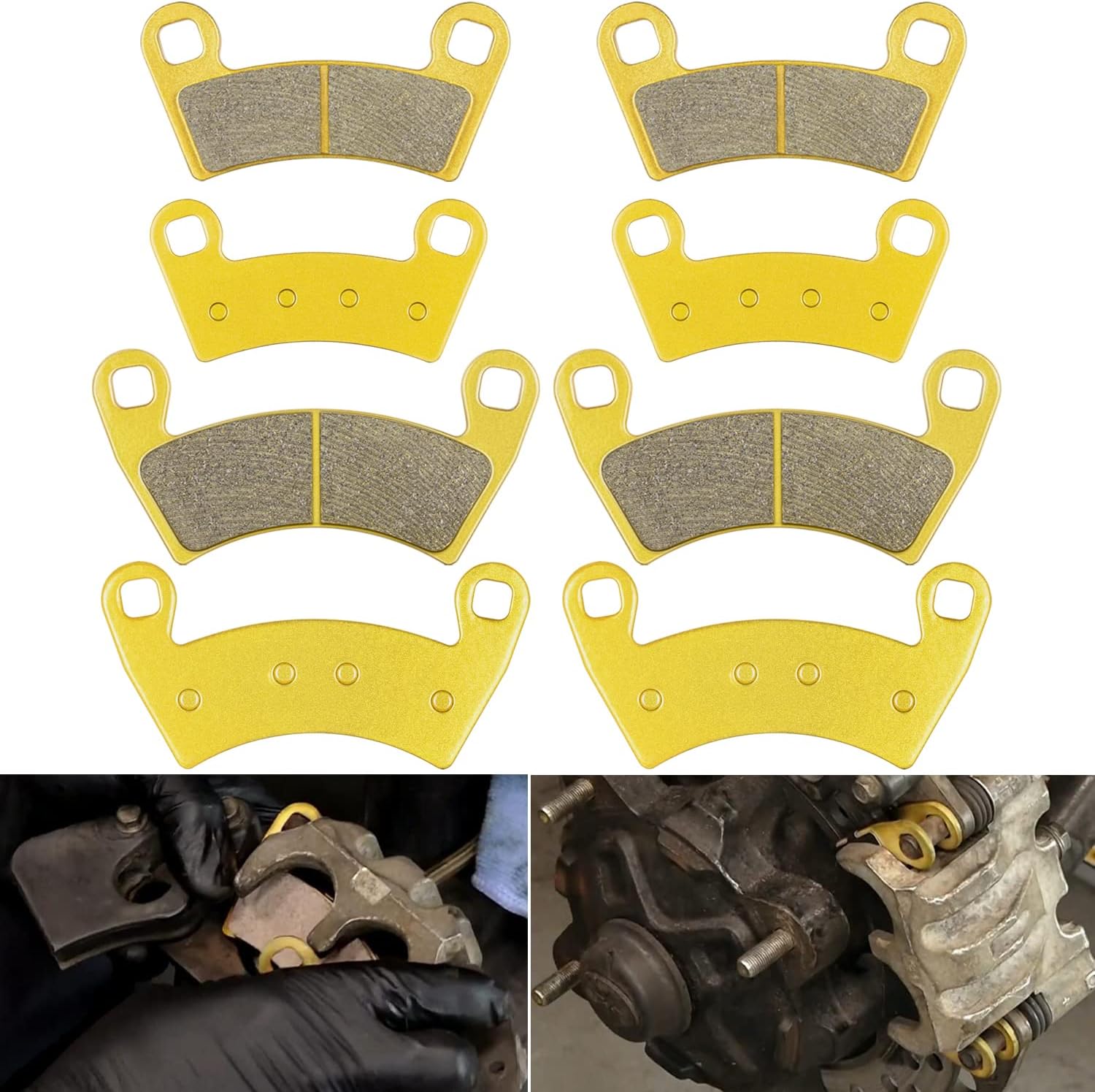 Brake Pads Front and Rear (4 Set) Pack of 2 G34810