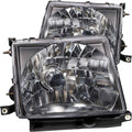 Crystal Headlights Black for 1997-2000 Toyota Tacoma V714607