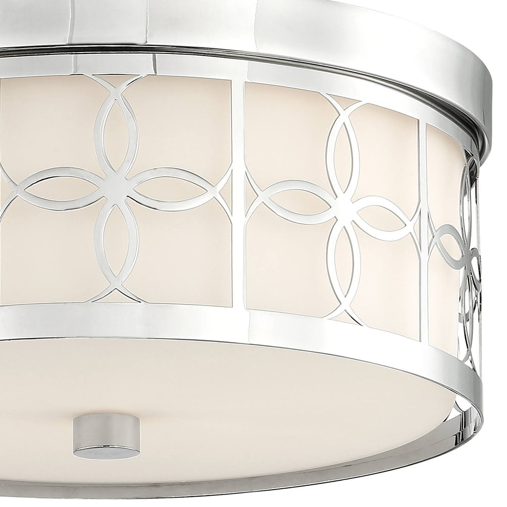 Polished Nickel 2 Light Ceiling Mount Q807993